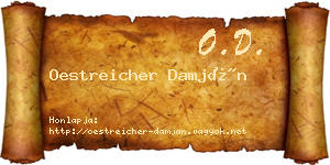 Oestreicher Damján névjegykártya